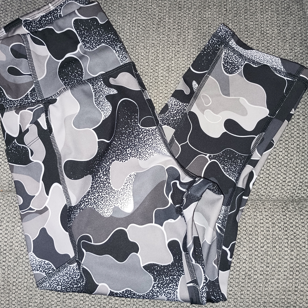 Avia  Black and Gray Camouflage Leggings